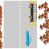 En agglomération, lorsqu'un bus désire s'insérer dans le trafic ...